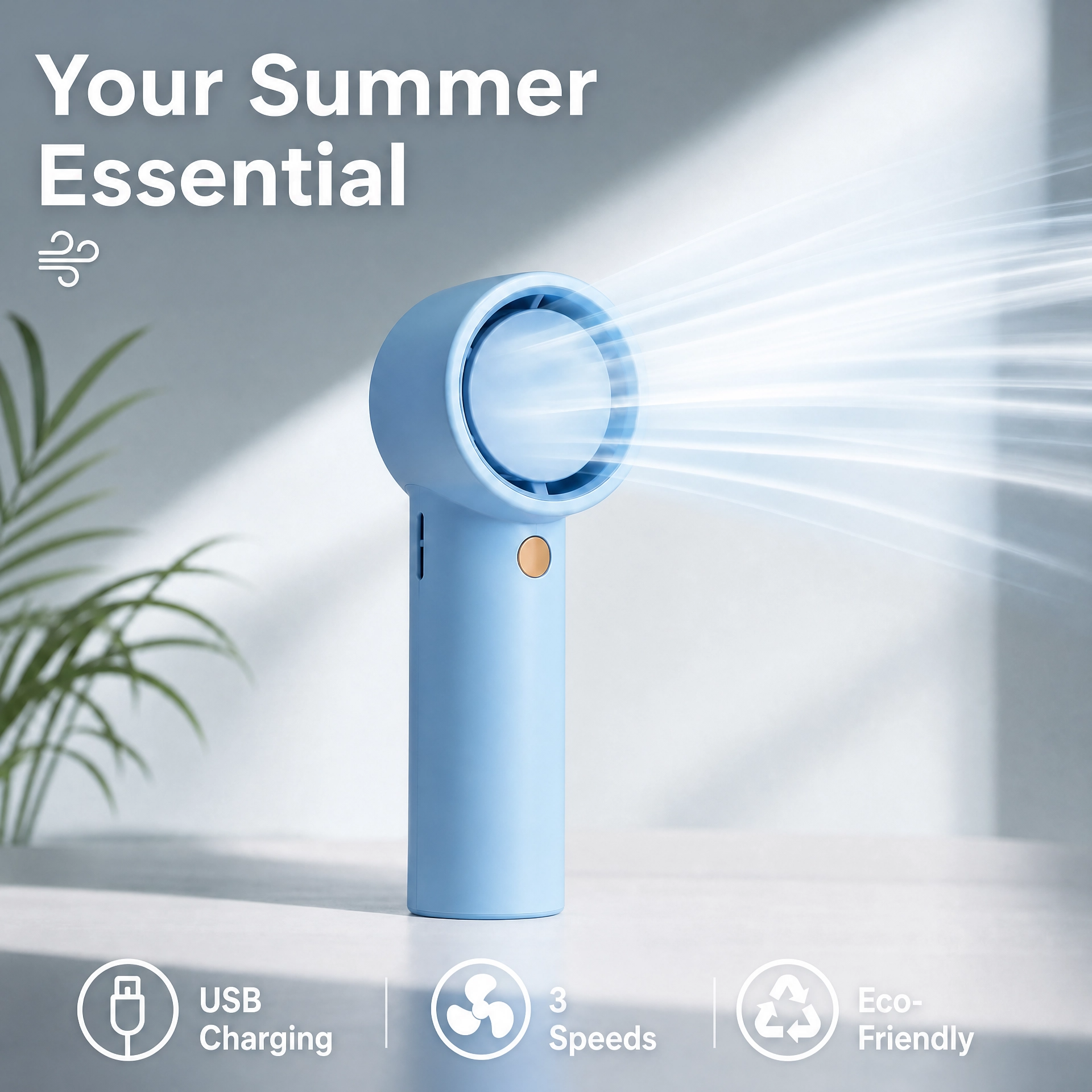 Mini Turbo Jet Fan – Ultra-Powerful Handheld Cooling Device | Pocket-Sized Air Blower | Rechargeable USB Fan