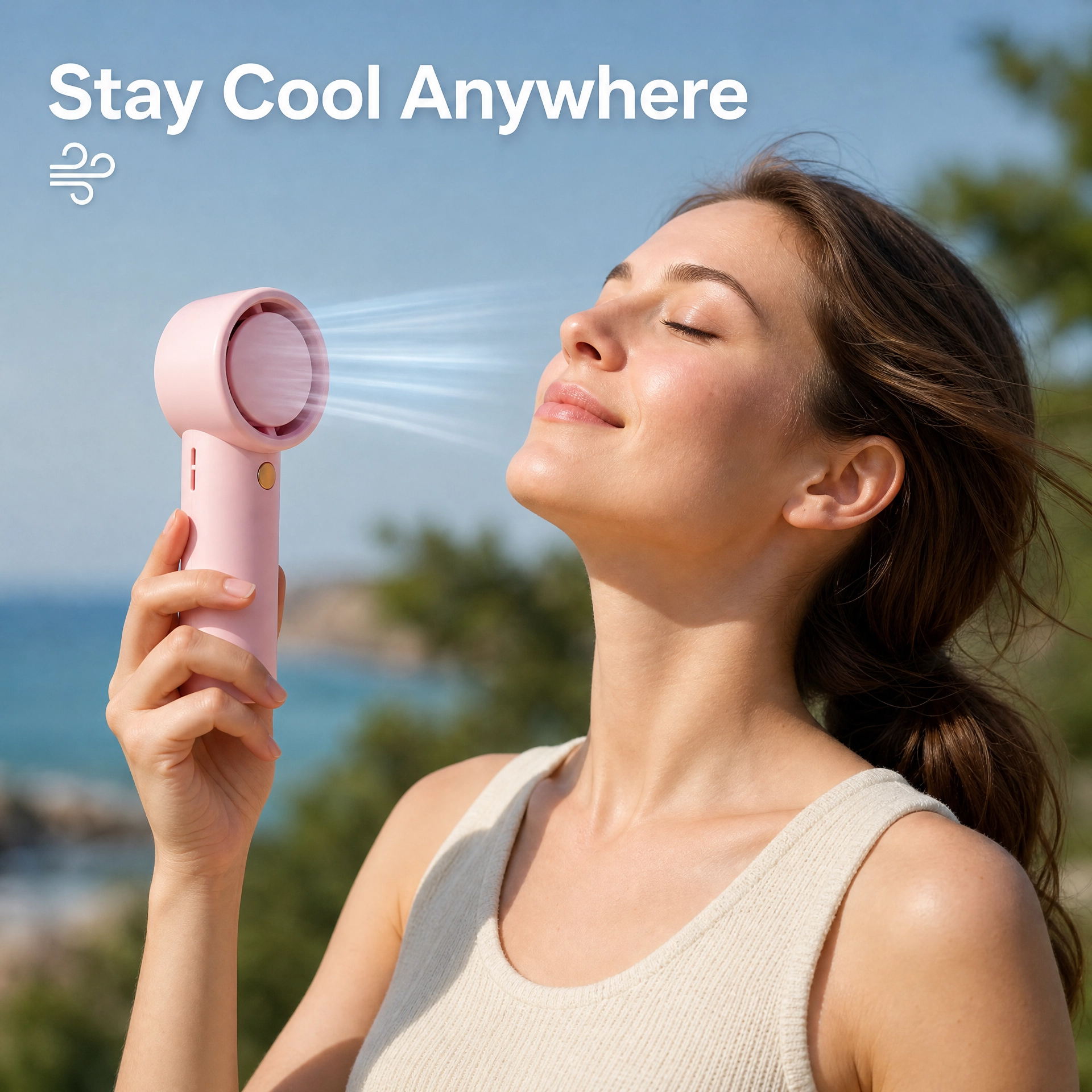 Mini Turbo Jet Fan – Ultra Powerful Handheld Cooling Device | Pocket-Sized Air Blower | Rechargeable USB Fan