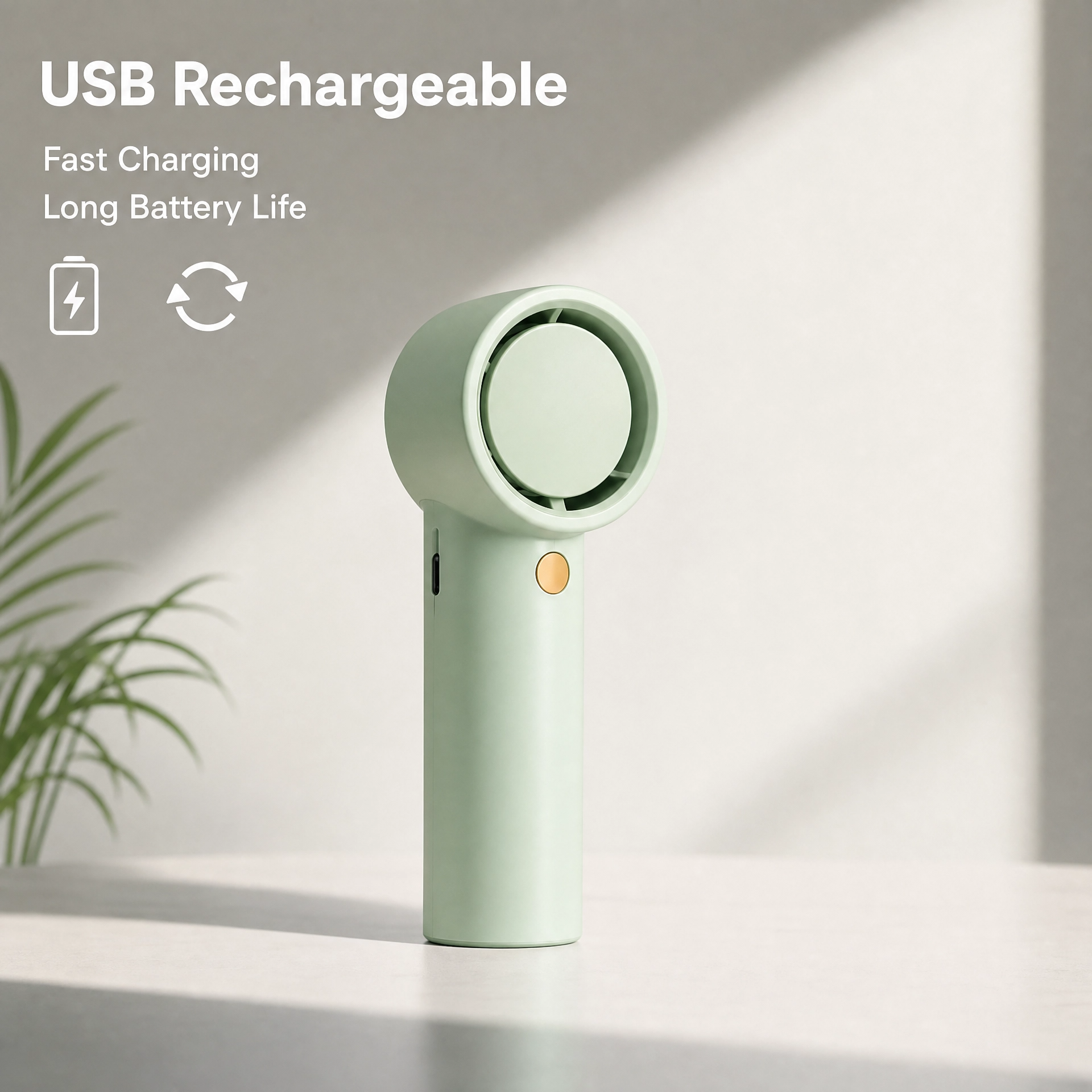 Mini Turbo Jet Fan – Ultra Powerful Handheld Cooling Device | Pocket-Sized Air Blower | Rechargeable USB Fan