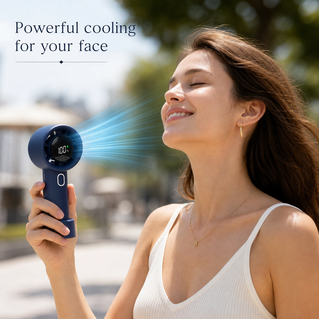 TurboBreeze™ Portable Fan – Powerful Cooling Anywhere