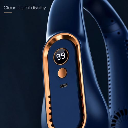 ArcticFlow™ LED Neck Fan – Portable Hands-Free Cooling